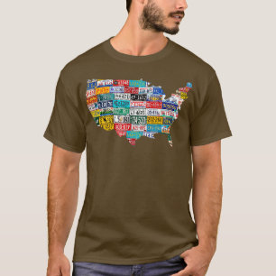 Camiseta State Plates USA