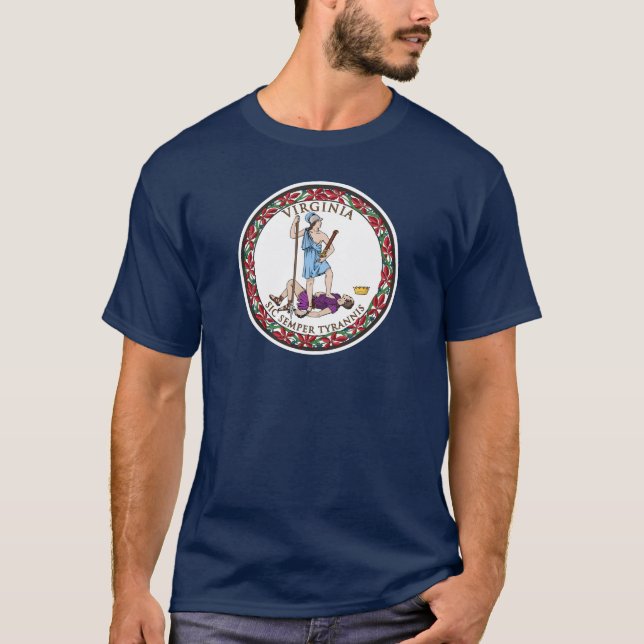 Camiseta State Seal of Virginia, EUA (Frente)