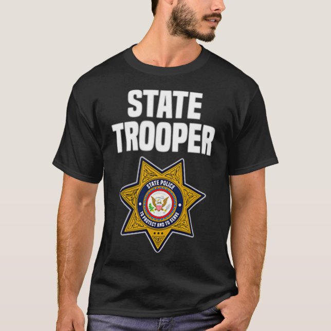 Camiseta State Trooper Highway Patrol Police Officer (Frente)
