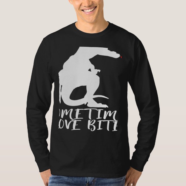 Camiseta Statement Dinosaur Valentine's Day Heart (Frente)