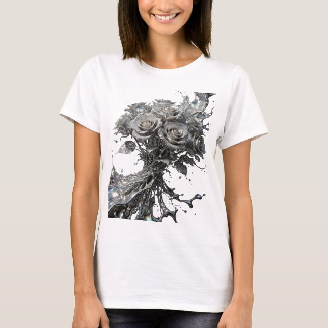 Camiseta Statement ROSAS PRATA Elegante (Frente)