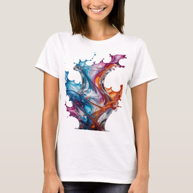 Camiseta Statement Silver ABSTRACT ART Statement v (Frente)