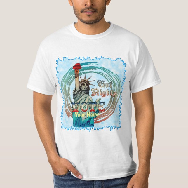 Camiseta Statue of Liberty Got Rights (Frente)
