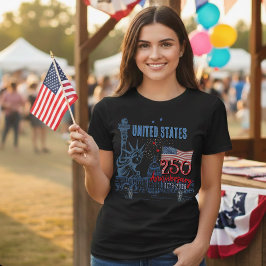 Camiseta Statue of Liberty US 250 Years Anniversary 