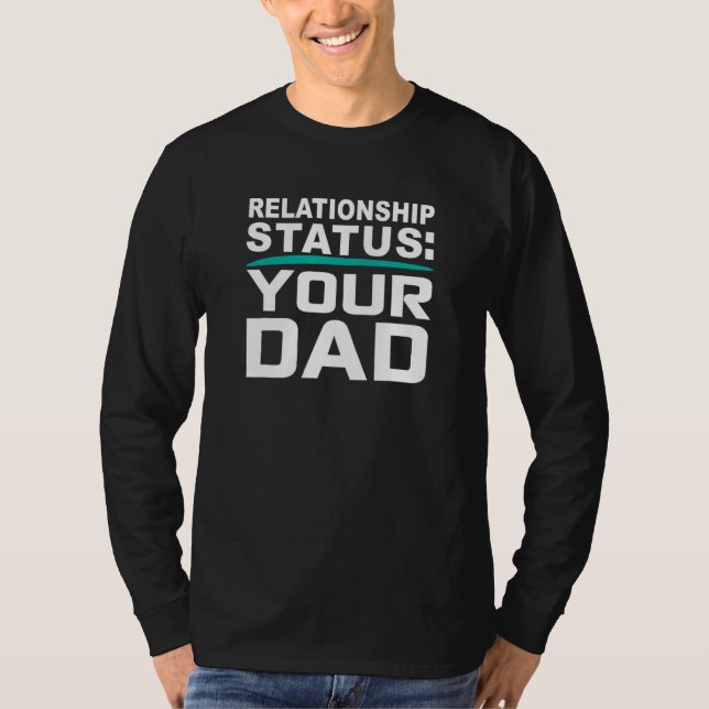 Camiseta Status do Relacionamento do Seu Pai com o Pai no N (Frente)