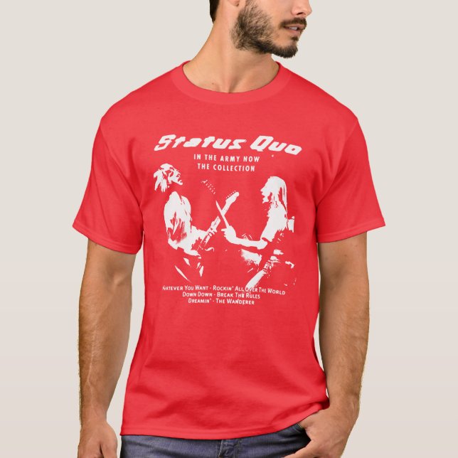 Camiseta status quo rock band family (Frente)