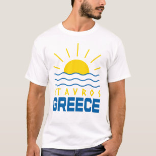 Camiseta Stavros Grécia Sunshine e Sea Men White