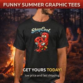 Camiseta Stay Cool - Funny Dark Humor Summer