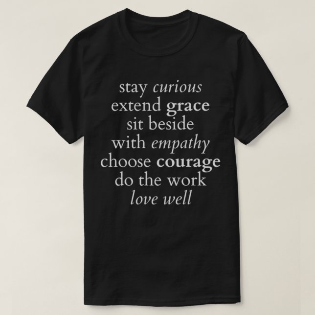 Camiseta stay curious  light  bigger letters Premium  (Frente do Design)
