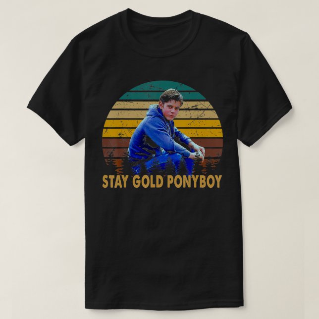Camiseta Stay Design Arts Gold Ponyboy Classic Outsiders Es (Frente do Design)
