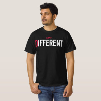 Camiseta Stay Different Motivational Typography Men's T-Shi