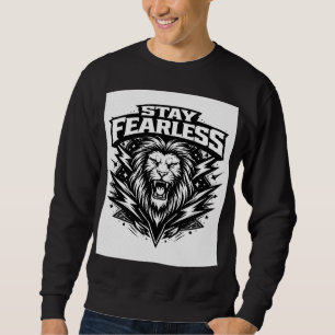 Camiseta Stay Fearless Lion Gráfico de Streetwea