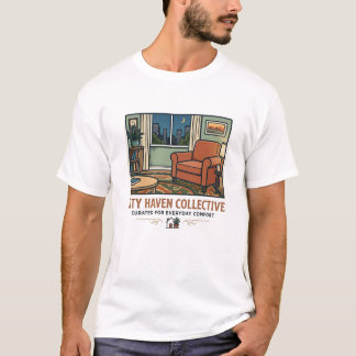 Camiseta Stay Home Club - Sala de estar aconchegan