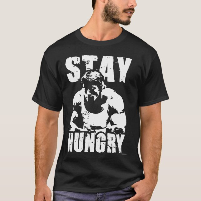 Camiseta Stay Hungry vintage (Frente)