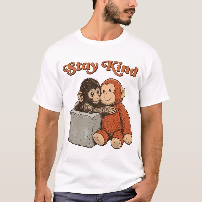 Camiseta Stay Kind Baby Monkey Punch (Frente)