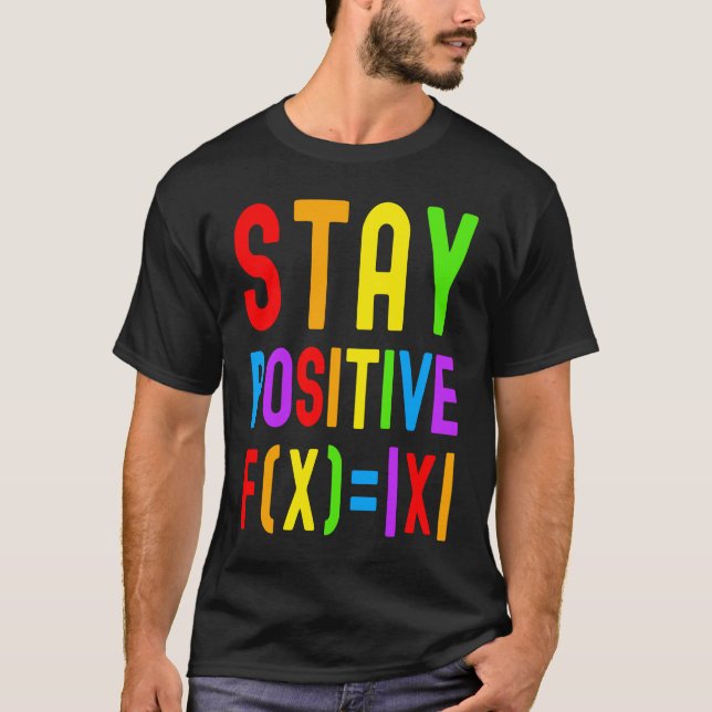 Camiseta Stay Positive  Rainbow Math  Kids Math Math Kids (Frente)