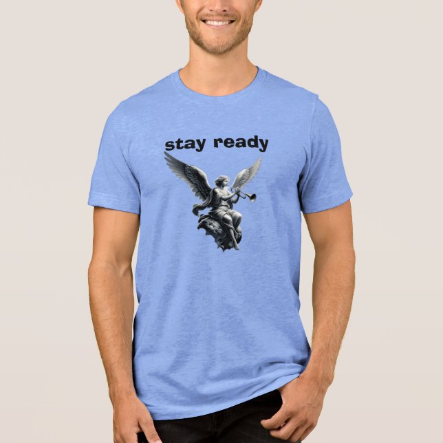 Camiseta Stay Ready – Psalm 23 T-shirt. (Frente)