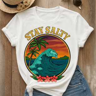 Camiseta STAY SALTY T shirt Ocean Waves