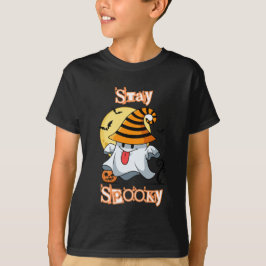 Camiseta STAY SPOOKY: O Dia das Bruxas de Loucura Amarela e