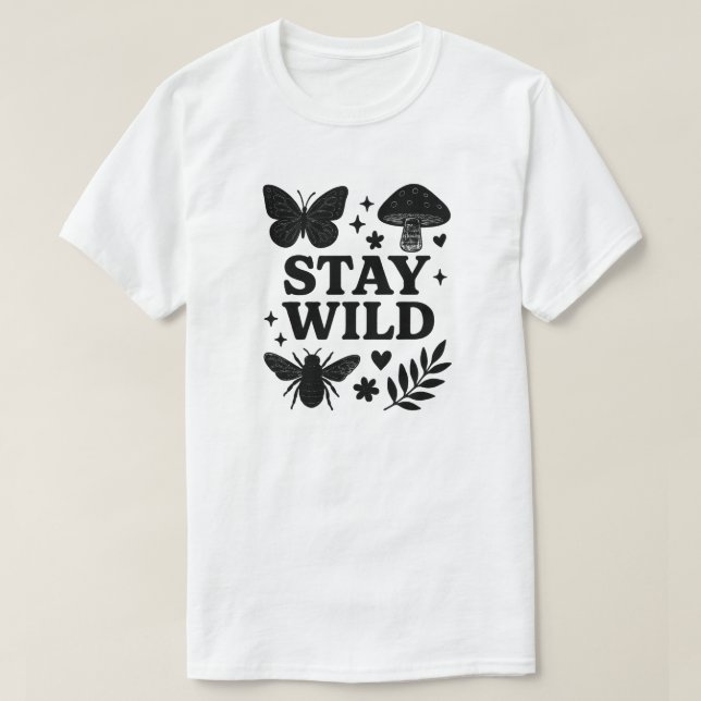 CAMISETA STAY WILD (Frente do Design)