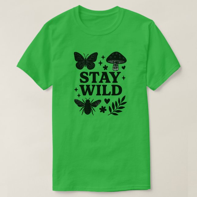 CAMISETA STAY WILD (Frente do Design)