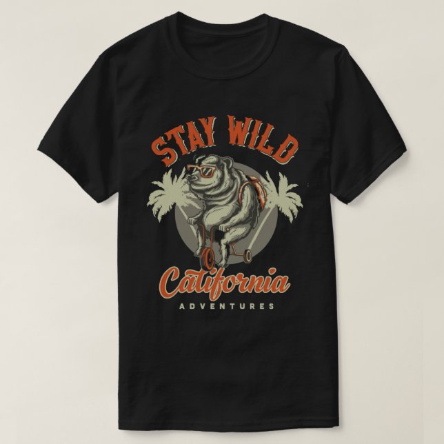 Camiseta STAY WILD California (Frente do Design)