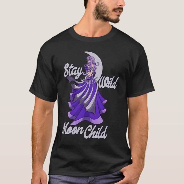 Camiseta Stay Wild Moon Child Moonchild Belly dance (Frente)