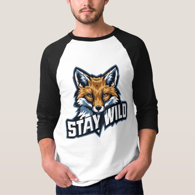 Camiseta STAY WILD – Natur & Abenteuer Motiv für Freigeiste (Frente)