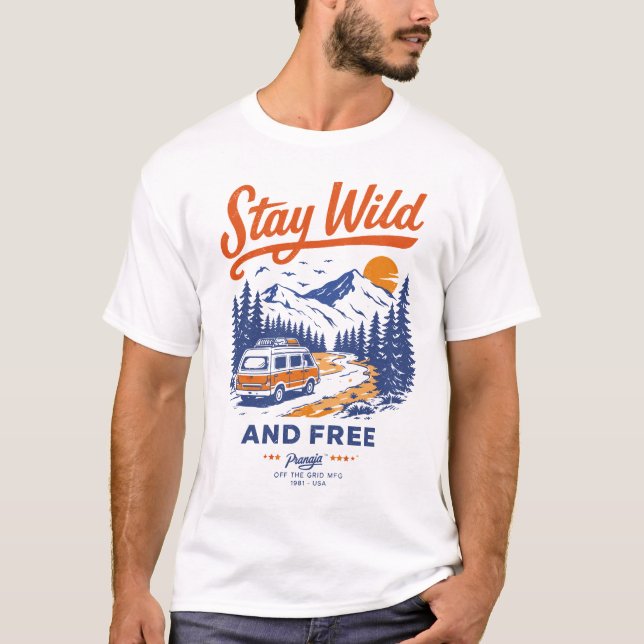 Camiseta Stay Wild Vanlife (Frente)