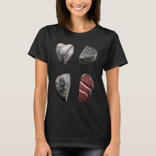 Camiseta Steak Griling Padre Grayscale Griller