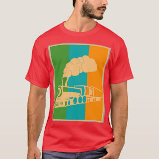 Camiseta Steam Locomotive Railroad Retro Steam Locomotives