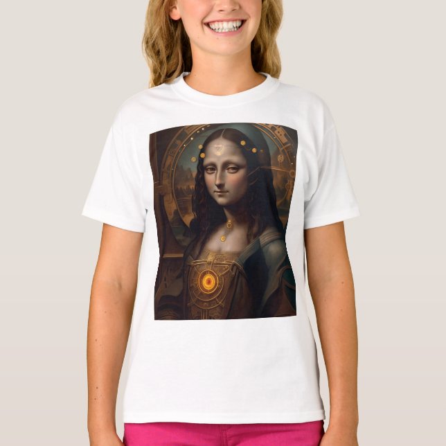 Camiseta Steam Punk Mona Lisa (Frente)