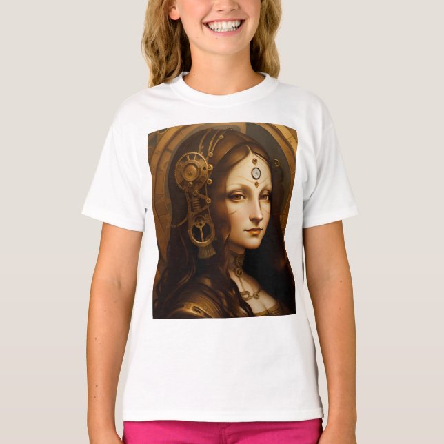 Camiseta Steam Punky Mona Lisa (Frente)