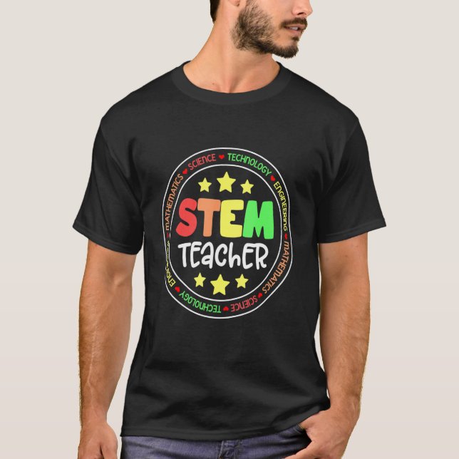 Camiseta STEAM Teacher Back to School STEM special Apprecia (Frente)