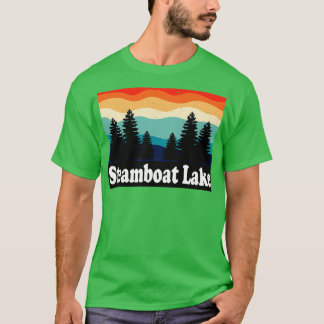 Camiseta Steamboat Lake Colorado Retro