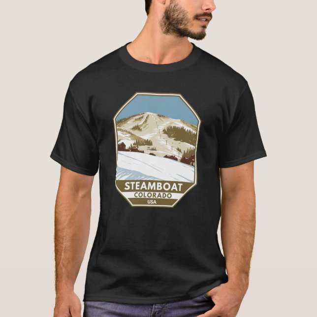 Camiseta Steamboat Ski Area Winter Colorado (Frente)