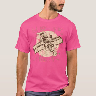 Camiseta Steampunk Art Airplane Cachorro Mecânico Fantástic