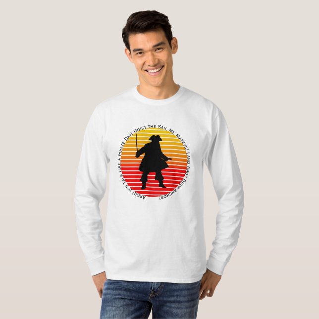 Camiseta Steampunk Buccaneers Talk Like a Pirate Day Argh! (Frente Completa)