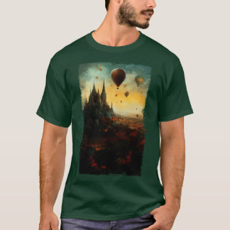 Camiseta Steampunk Budapest Skyline 1