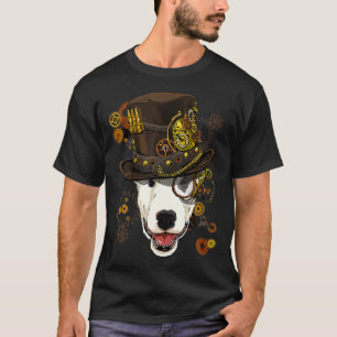 Camiseta Steampunk Bull Terrier Dog Steampunk Amantes