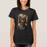 Camiseta Steampunk Cat Engenheiro Realista Robot Science An<br><div class="desc">Anthro,  Engenheiro Real Robô de Gato Steampunk.</div>