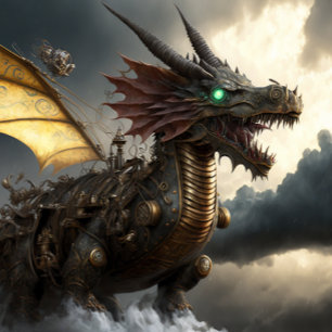 Camiseta Steampunk Dragon Hoodie