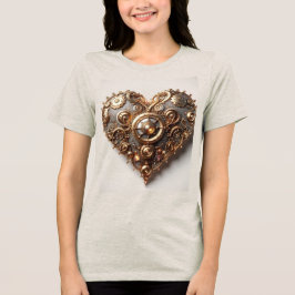 Camiseta Steampunk Elegant Clockwork Gear Heart
