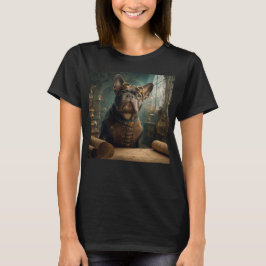 Camiseta Steampunk Frenchie (Edição 2) - Básico Feminino