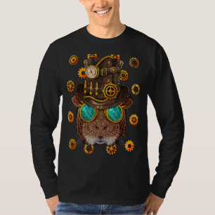 Camiseta Steampunk Guiné Pig Vereador Medieval Potência a V
