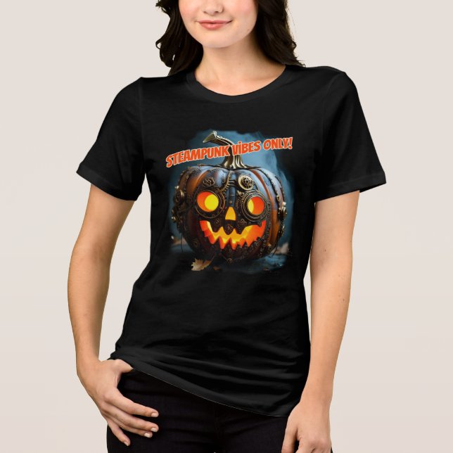 Camiseta Steampunk Jack-o'-lantern (Frente)