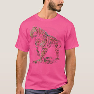 Camiseta Steampunk Jaquar Cat Steampunk Art Animal Steam Pu