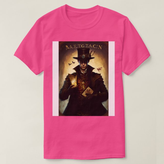 Camiseta Steampunk Magalhista Tarot d 1 (Frente do Design)
