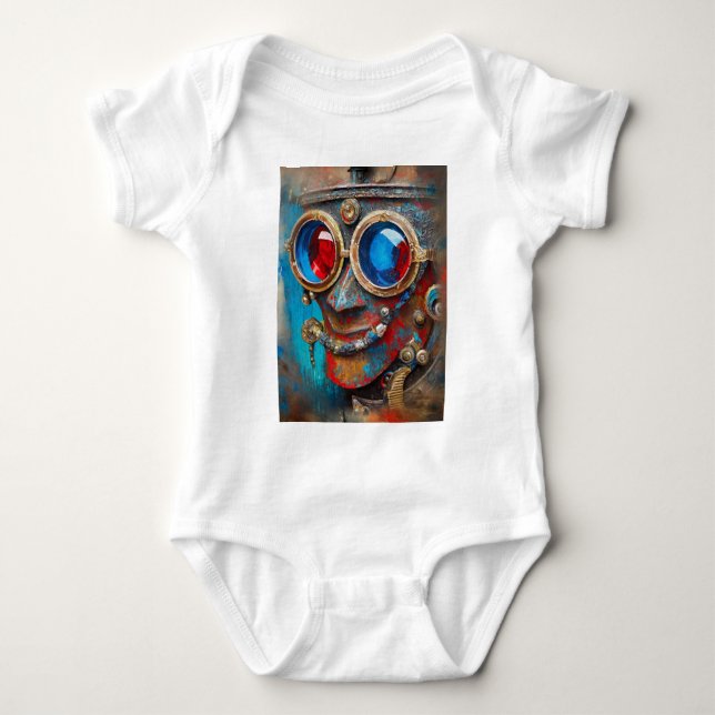 Camiseta Steampunk O Retrato Do Homem De Tin (Frente)