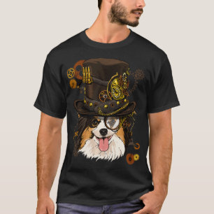 Camiseta Steampunk Papillon Dog Steampunk Lovers Gift Pull